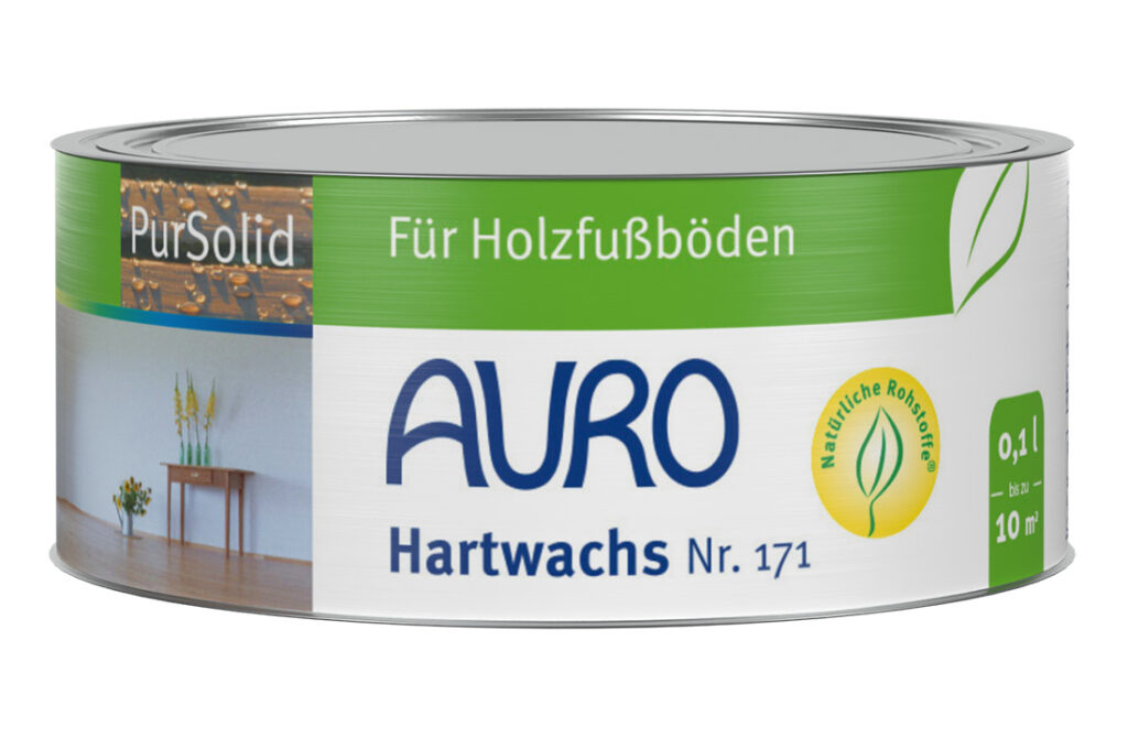 AURO Hartwachs Nr. 171 in 0,1 Liter Dose – natürliches Holzwachs für strapazierfähige Oberflächen