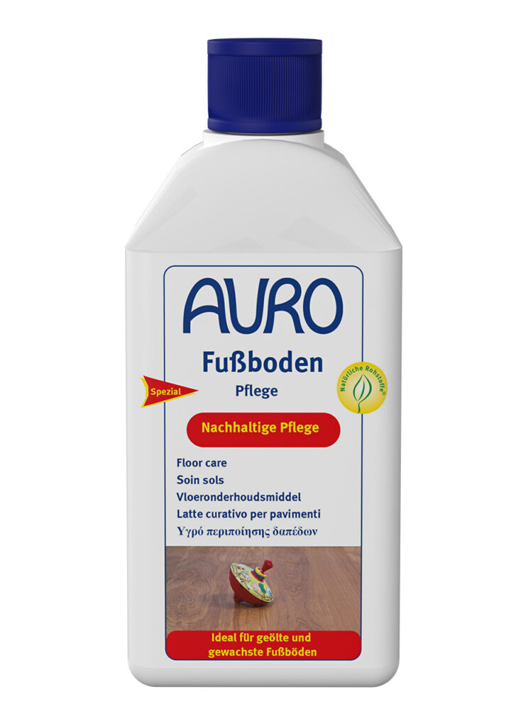 AURO Fußboden-Pflege Nr. 437 in 0,5 Liter Flasche – sanfte Reinigung und Pflege für geölte oder gewachste Holzböden