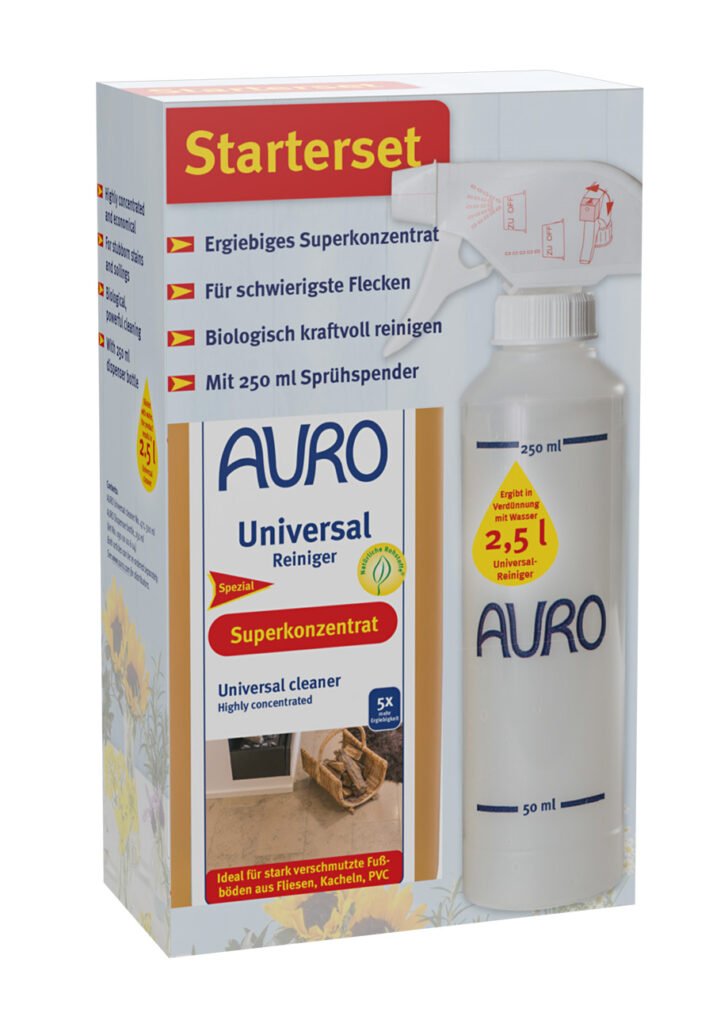 AURO Universal-Reiniger Nr. 471-01 im Starterset mit Sprühflasche zum praktischen Aufsprühen
