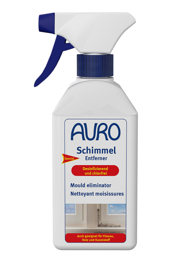 AURO Schimmel-Entferner Nr. 412 in 0,5 Liter Sprühflasche – chlorfreies Aktiv-Gel zur Schimmelbeseitigung im Innen- und Außenbereich
